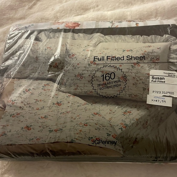 jcpenney Bedding Vintage Jcpenney Susan Full Fitted Sheet Poshmark